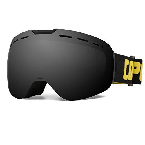AOUVIK Gafas de esquí sin Marco con Lente magnética, monopatín, esquí, antivaho, UV400, Gafas de Snowboard, Hombres, Mujeres, Gafas de esquí, Gafas,B