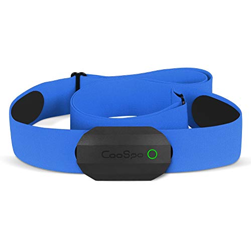 CooSpo Heart Rate Monitor Ant + Bluetooth 4.0 Waterproof Sensor with Chest Strap Works with Zwift Elite Training iCardio DDP Yoga concept2 PM5 Vzfit