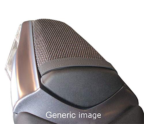 Cubierta TRIBOSEAT para Asiento Antideslizante Accesorio Personalizado Negro Compatible con Hyosung GT 125 Comet (2003-2008)