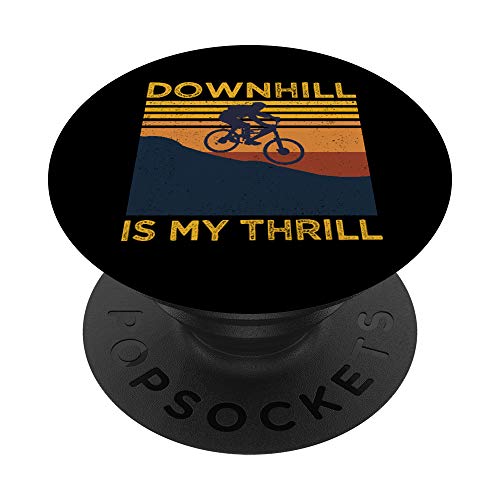 Mountain Bike Downhill Is My Thrill MTB Offroad PopSockets PopGrip: Agarre intercambiable para Teléfonos y Tabletas