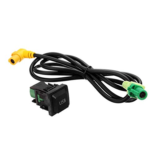 outingStarcase Accesorios Partes del Interruptor USB Cable arnés de cableado for VW Golf Jetta Scirocco RCD510 RNS315 MK5 MK6 1M for Motos