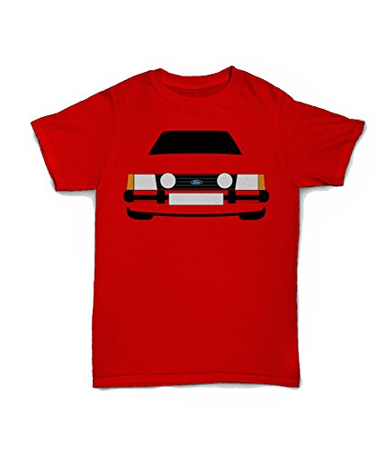 Retro Motor Company Ford Escort MK3 XR3i - Camiseta personalizable, color rojo