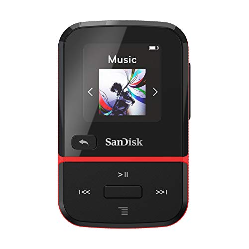 SanDisk Clip Sport Go - Reproductor MP3 de 32 GB Rojo