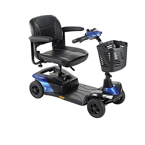 Scooter eléctrico Colibri, 12 Ah y 4 ruedas para mayores, color azul