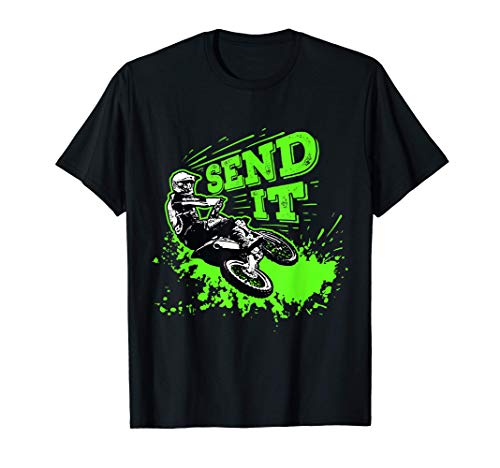 Send It Dirt Bike Motocross MX Supercross Rider Camiseta