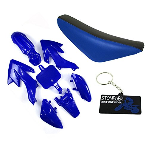 STONEDER Kit de guardabarros de plástico azul para XR50 CRF50 Dirt Pit Bike y sus copias chinas 50 90125 160cc SSR YCF IMR Atomik Thumpstar DHZ GPX