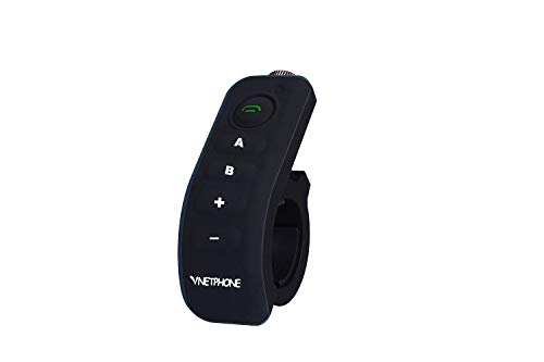 VNETPHONE® V8 Bluetooth Motorcycle Intercom - Sistema de comunicación para motocicletas con mando a distancia FM NFC 5 motoristas, rango1200 m