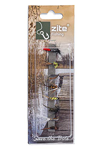 Zite Fishing - Juego de moscas para pesca con mosca (8 unidades)