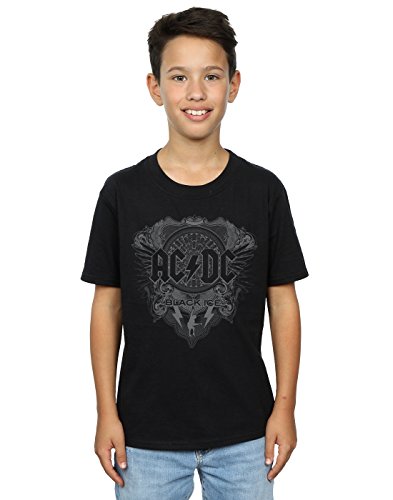 AC/DC niños Black Ice Camiseta 9-11 Years Negro