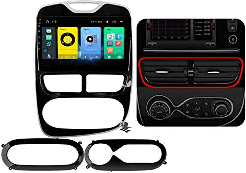 Android 9.1 GPS Navigation Stereo Radio para Renault Clio 4 ZOE 2012-2019, 10,1" Pantalla Coche Media Player Soporte Carpaly/5G FM RDS/Control Volante/Bluetooth Hands-Free