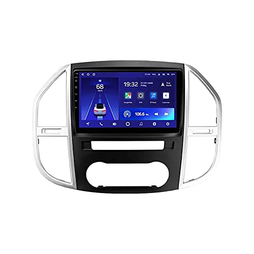 Car Stereo Android 10.0 Radio compatible Mercedes Benz Vito 3/W447 2014-2020 Navegación GPS Unidad principal de 9 pulgadas Pantalla táctil HD Reproductor multimedia MP5 Video con WiFi DSP SWC Mirro