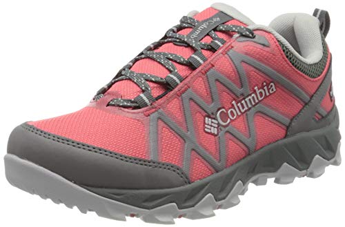 Columbia Peakfreak X2 Outdry, Zapatillas de Senderismo Mujer, Rojo (Juicy/Pure Silver 608), 36.5 EU
