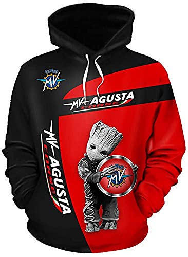 De gama alta personalizar M-V AG.UST.A 3D logo impresión suéter camisas deportes capucha otoño invierno manga larga sudadera con capucha para hombres ropa ropa