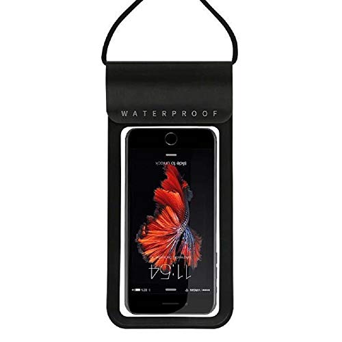 DFV mobile - Funda Sumergible Impermeable Playa Piscina Kayak Buceo Natación Pesca para Nokia Lumia 1320 (Nokia Batman) - Negra