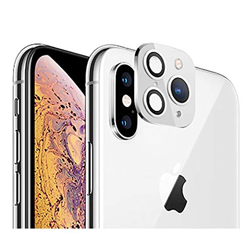 Dikkar iPhone X Convertir a iPhone 11 Pro/11 Pro MAX Lente, Protector de Lente de Cámara para iPhone X/XS/XS MAX, Cámara Mejorada Película de Vidrio Templado Antiarañazos, Cambiar a Nuevo iPhone