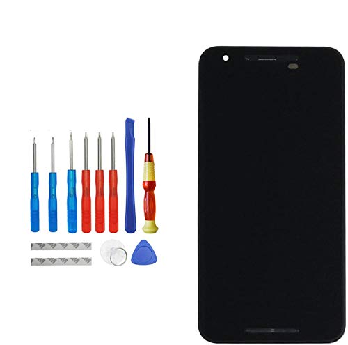 E-YIIVIIL Pantalla LCD de repuesto compatible con LG Google Nexus 5X H790 y H791, color negro, con marco de repuesto, reparación de pantalla táctil LCD con kit de herramientas