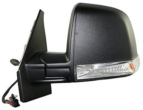 Espejo retrovisor izquierdo mecánico negro con luz modelo Combi – Panorama