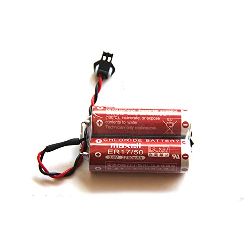 FCQLR Compatible para 1PCS Nachi Industrial Robot batería Maxell ER17/50 3.6V Lithium batería