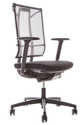 Giratoria Sail SY6 con reposabrazos silla de oficina Sillón de oficina Negro
