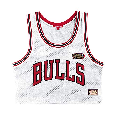 Mitchell and Ness NBA Chicago Bulls - Camiseta de tirantes para mujer, color blanco Blanco S