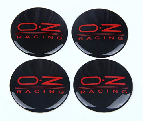 N/A 4 piezas 65 mm tapacubos centrales de la tapa del emblema de la insignia de aleación calcomanías para OZ Racing