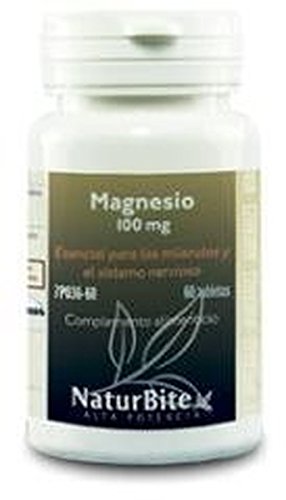 Naturbite Magnesio 100Mg. 60 Comprimidos - 1 Unidad