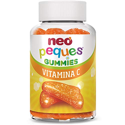 Neo Peques | Gummies Vitamina C 30 Unidades | Para Fortalecer el Sistema Inmunitario | Tomar 1 o 2 al día | Para Mayores de 3 años | Caramelo Masticable Infantil con Delicioso Sabor a Naranja