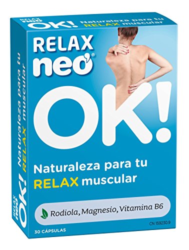 NEO | Relax Complemento Alimenticio a Base de Rodiola, Magnesio y Vitamina B6 | Para Favorecer al Relajamiento Muscular | Ayuda a Descansar y Descargar los Músculos | 30 Cápsulas - Tomar 1 al día
