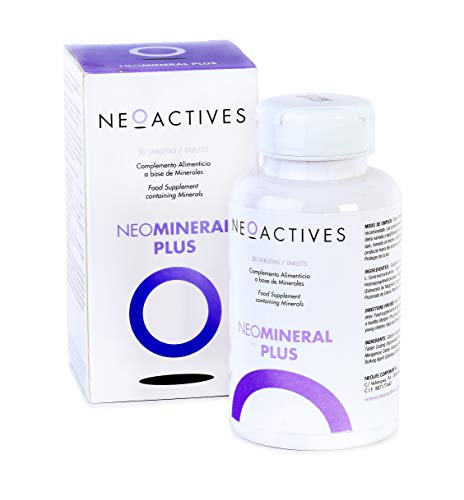 NeoMineral Plus. Completa fórmula. Buenos niveles de magnesio, selenio y cromo. Mantenimiento huesos, formación tejido conectivo, sistema inmunitario, para el cansancio y fatiga (30)