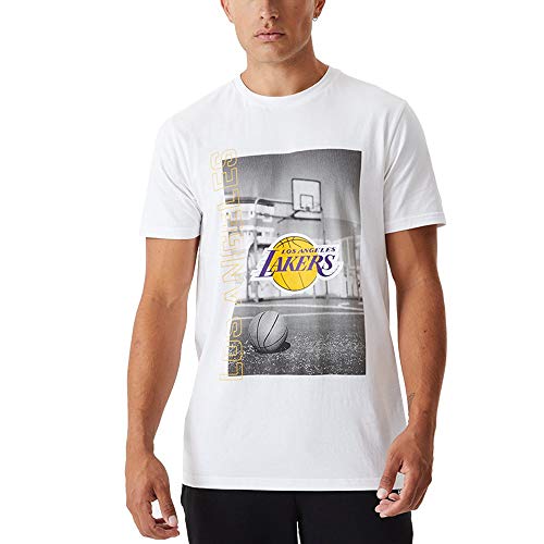 New Era Camiseta de Manga Corta Modelo NBA Photographic tee LOSLAK Marca