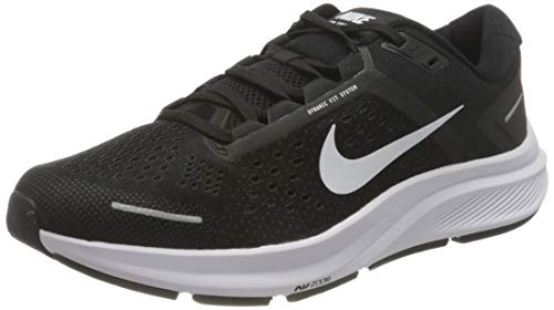 Nike Air Zoom Structure 23, Running Shoe Hombre, Black/White-Anthracite, 41 EU