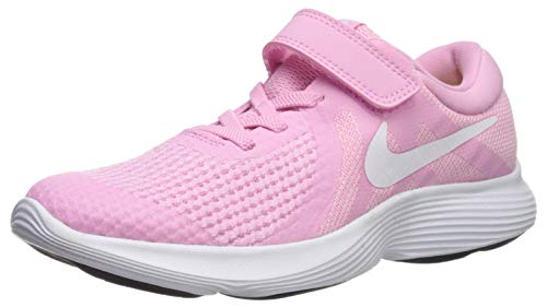 Nike Revolution 4 (PSV), Zapatillas de Atletismo Niña, Multicolor (Pink Rise/White/Pink Foam/Black 603), 31.5 EU