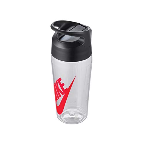 NIKE TR HYPERCHARGE Straw Bottle Graphic 16OZ Botella Fitness y Ejercicio, Adultos Unisex, Multicolor (CleGreRed), Talla Única