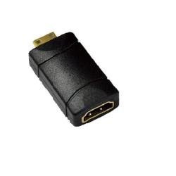 Nilox HDMI F - Mini HDMI M - Adaptador para Cable (Macho/Hembra, Mini-HDMI, HDMI 19, Negro)