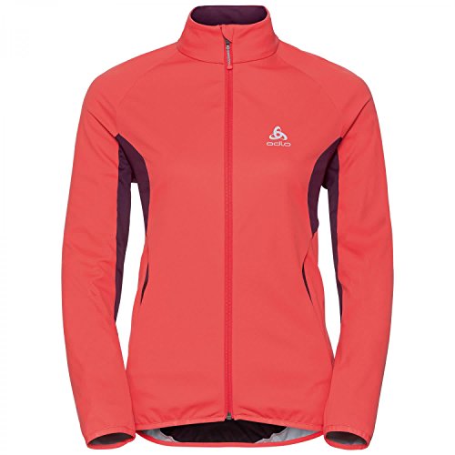 Odlo Jacket Softshell STRYN Chaqueta, Mujer, Coral-Pickled, Extra-Small