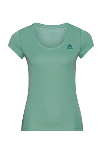 Odlo T-Shirt MC Active F-Dry Light Camiseta Atlética para Mujer, Mujer, Creme de Menthe, M