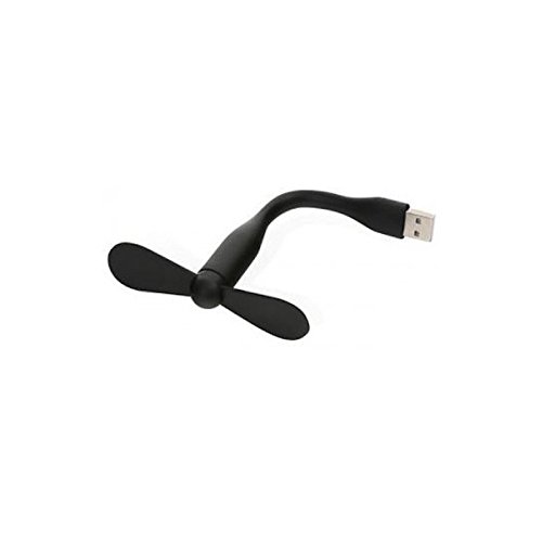 Omega - Miniventilador, portátil, Flexible, USB – Negro
