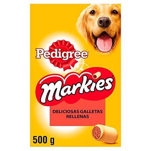Pedigree Markies Galletas para Perro Rellenas (Pack de 12 x 500g)