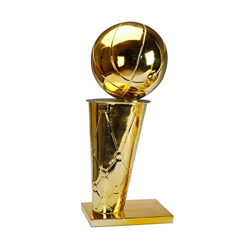 SMILE Copa de Campeones de la NBA, Trofeo del Juego de Baloncesto, Trofeo de Resina de la Copa de Oro Estatua Muy Buen Regalo conmemorativo,Gold,11.9inhigh