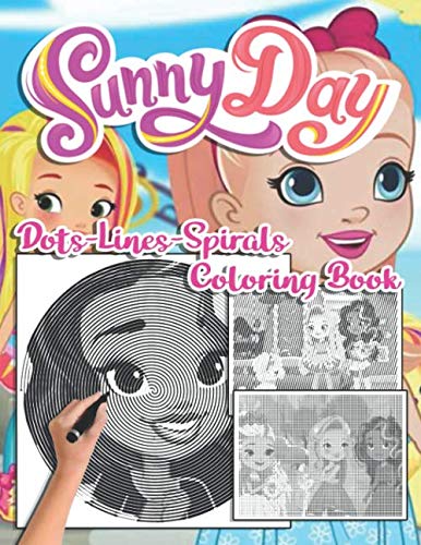 Sunny Day Dots Lines Spirals Coloring Book: Nice Sunny Day Adult Diagonal Line, Spirals Activity Books