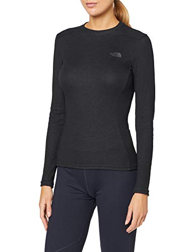 The North Face W Easy L/S Crew Neck TNF Black Baselayer, Mujer, S