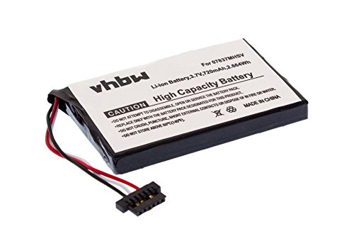 vhbw Batería Li-Ion 720mAh (3,7 V) Compatible con Sistema de navegación Becker Traffic Assist, por ej Becker Traffic Assist TA Z 101, Z 103, etc