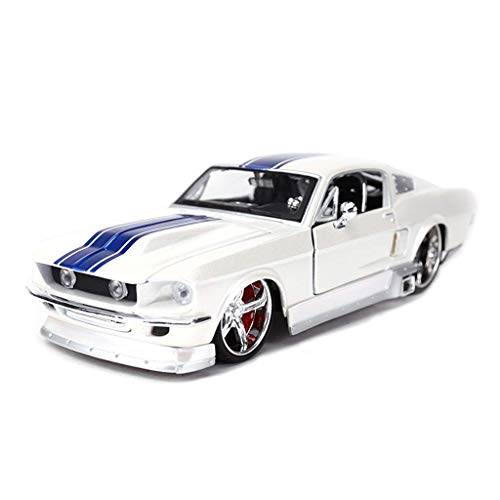 ZY Coche Modelo de Coche 1:24 Ford Mustang GT Simulación de aleación de fundición a presión de joyería Juguete Adornos Colección Coche de Deportes de 19.5x9x5.6CM LOLDF1