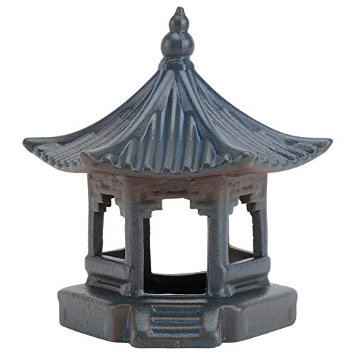 ABOOFAN Pagoda Miniatura Cerámica Hexágono Pabellón Hada Jardín Estatuilla Estatua Maceta Acuario Decoraciones para Zen Jardín Casa
