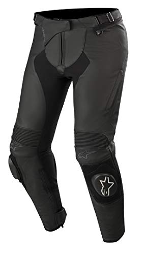 Alpinestars Stella Missile v2 - Pantalones de cuero para mujer, color negro, talla 48