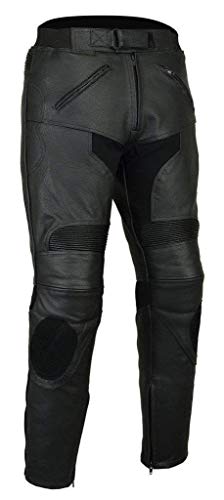 Bikers Gear Australia Pantalones Deportivos para Hombre, de Piel de Carreras Premium con CE1621-1 Armour UK 38S EU 48S 2XL