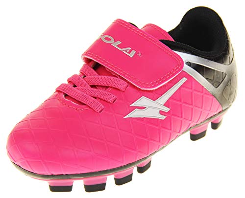 Botas de fútbol con tacos para césped artificial Gola Activo5 para niños, color Rosa, talla 27 EU