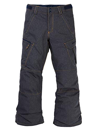 Burton Exile Cargo Pantalon de Snowboard, Niños, Denim, XL