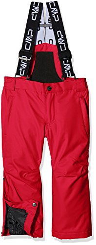 CMP Pantalones de esquí, otoño/invierno, unisex, color rojo (ferrari), tamaño 12 años (152 cm)