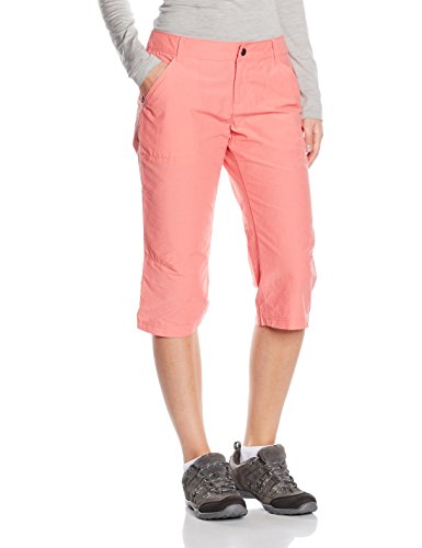 Columbia Pantalones Piratas Arch Cape, Mujer, Color Rosa - Coral Bloom, tamaño Talla 16